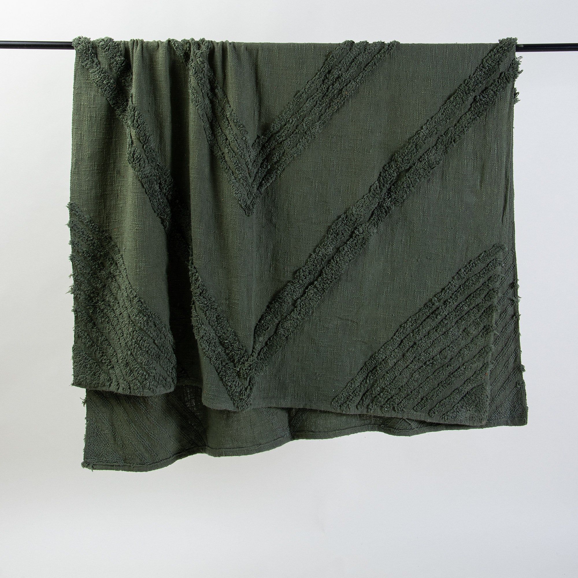 Handmade Knitted Tufted Cotton 3 Seater Sofa Throws
